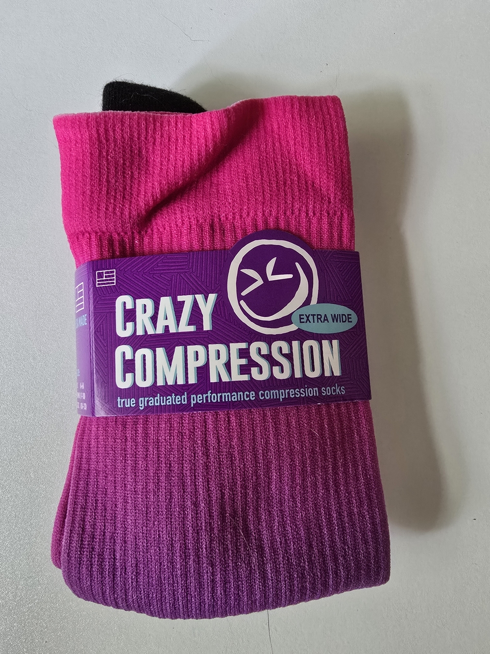 Hot Pink To Purple Gradient Compression Socks